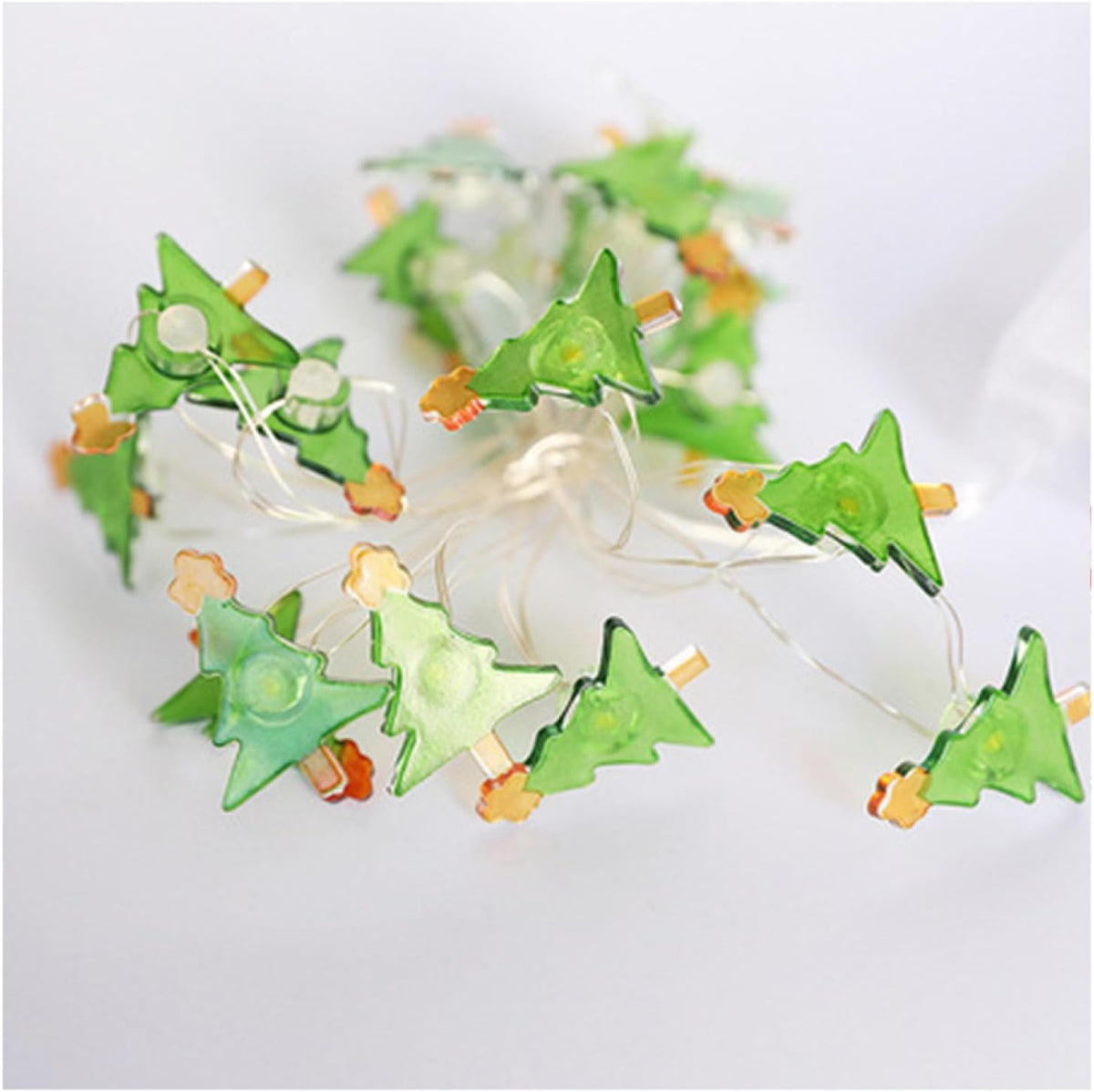 LED Copper Wire String Lights|Creative Warm White Fairy Lights|Decor Lamps for Bedroom Christmas Parties Wedding,O,2m(6.5ft)-20LED-Battery