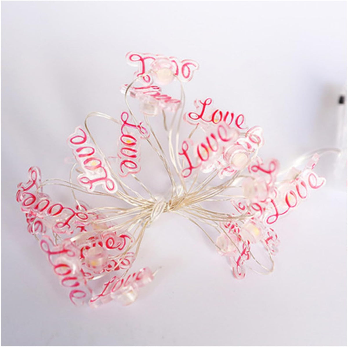 LED Copper Wire String Lights|Creative Warm White Fairy Lights|Decor Lamps for Bedroom Christmas Parties Wedding,O,2m(6.5ft)-20LED-Battery