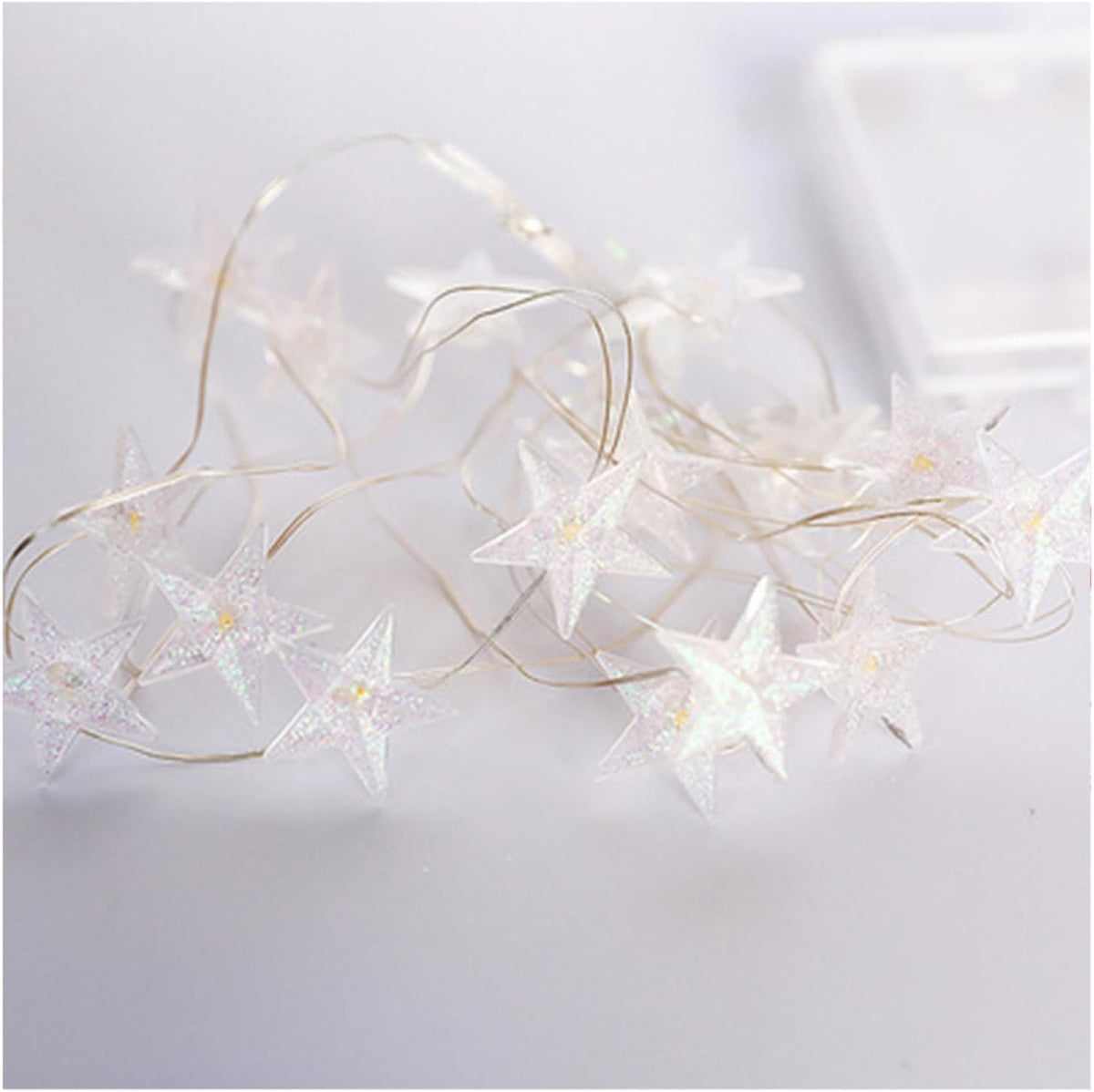 LED Copper Wire String Lights|Creative Warm White Fairy Lights|Decor Lamps for Bedroom Christmas Parties Wedding,O,2m(6.5ft)-20LED-Battery