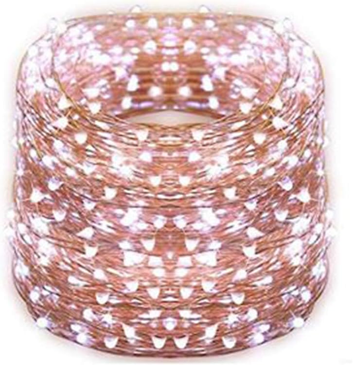 PRODUCTWORKS 35136 Tiny Lites Copper Wire Indoor and Outdoor LED String, 500 Warm White Remote Control Operated Lighting
