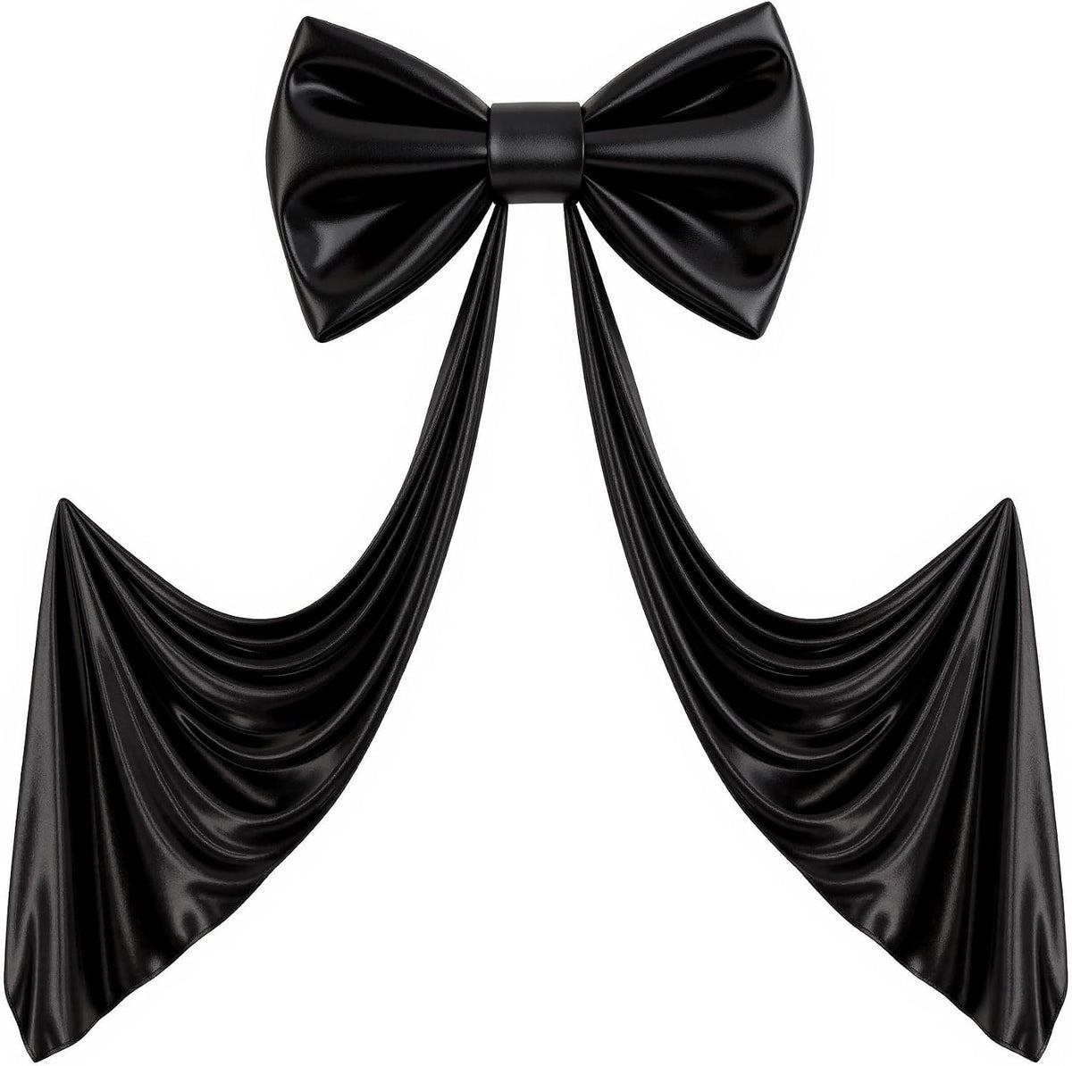 Giant Ivory Bow for Backdrop 80x24 Inches Large Satin Ribbon Bow Wall Decor for Wedding Birthday Baby Shower Party Photo Booth, Washable Reusable Big Bow for Nursery Bedroom Door Hanging Decoration