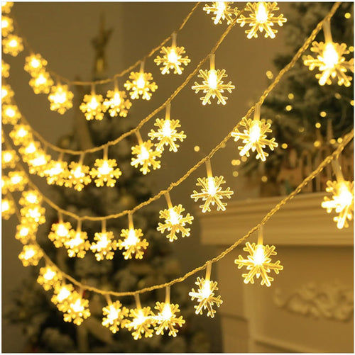 CAKERS Christmas Decor String Lights|LED Copper Wire Ambient Lamp|Creative Fairy Lights for Bedroom Home Party Patio,Round(Warm White),3m(9.8ft)-20LED-USB