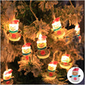 CAKERS Christmas Tree Decor String Lights|Creative Aesthetic Fairy Lights|Led Warm White Copper Wire Lights for Christmas Ornaments Party Décor,E,2m(6.5ft)-10 LED-USB