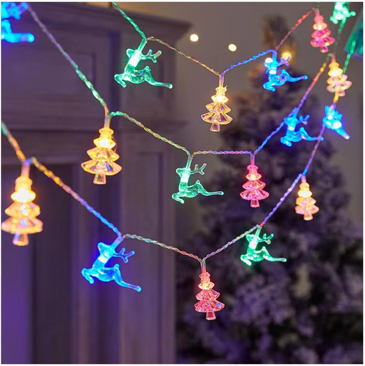 CAKERS Christmas Decor String Lights|LED Copper Wire Ambient Lamp|Creative Fairy Lights for Bedroom Home Party Patio,Round(Warm White),3m(9.8ft)-20LED-USB