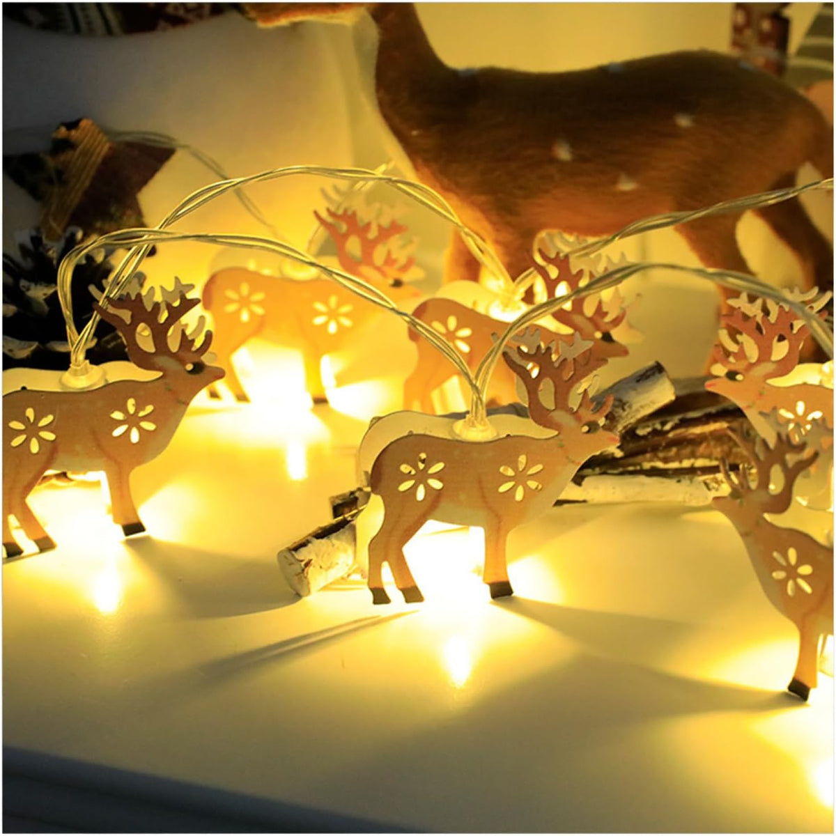 Fairy Lights, Iron Christmas Decor String Light Warm White Copper Wire Fairy Lights Beautiful Light Displays for Party Bedroom Patio