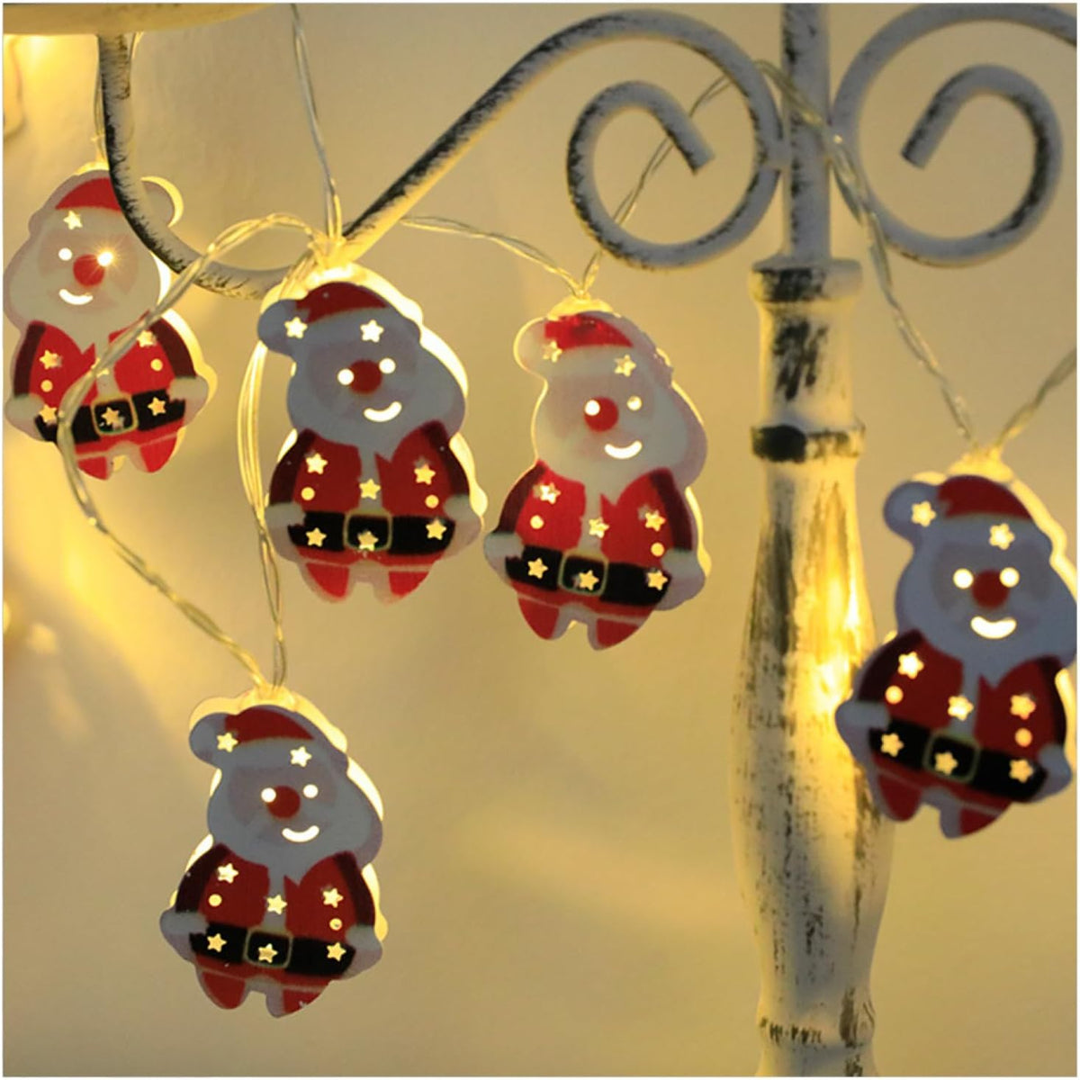 Fairy Lights, Iron Christmas Decor String Light Warm White Copper Wire Fairy Lights Beautiful Light Displays for Party Bedroom Patio