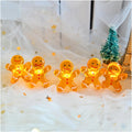 CAKERS Christmas Theme Decor String Lights|Creative Warm White Copper Wire Fairy Lights|Led Ambient Lamps for Bedroom Party Holiday Garden,Warm White,2m(6.5ft)-20LED-USB