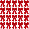 MCEAST 20 Pieces Red Christmas Bows 6.2 x 4.7 Inches Holiday Tree Bows Xmas Wreath Bows for Hanging and Decorating Doors Christmas Trees Weddings Parties