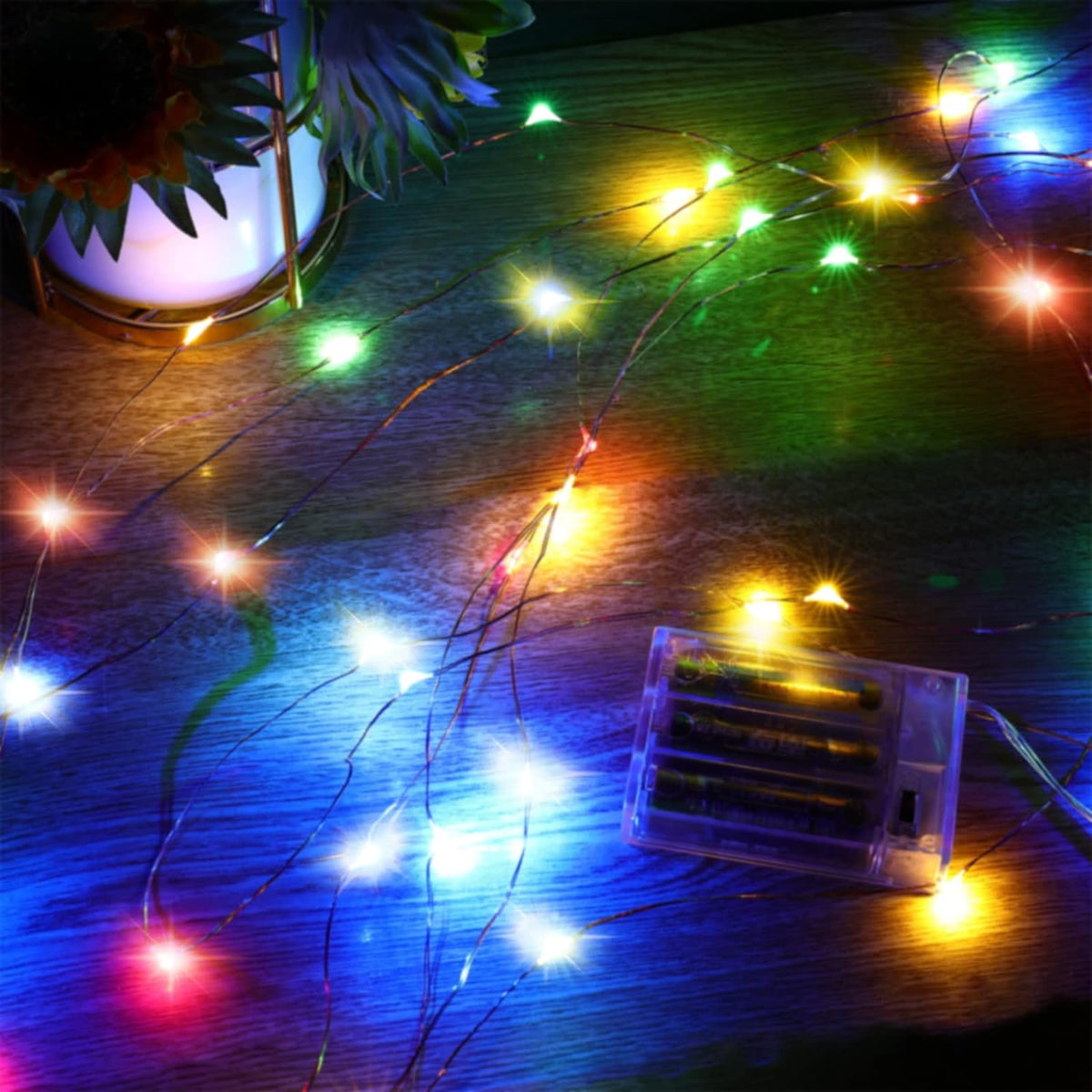 Ariceleo Multicolor 16ft LED Fairy Lights Bundle, 4-Pack, Basic and Upgraded