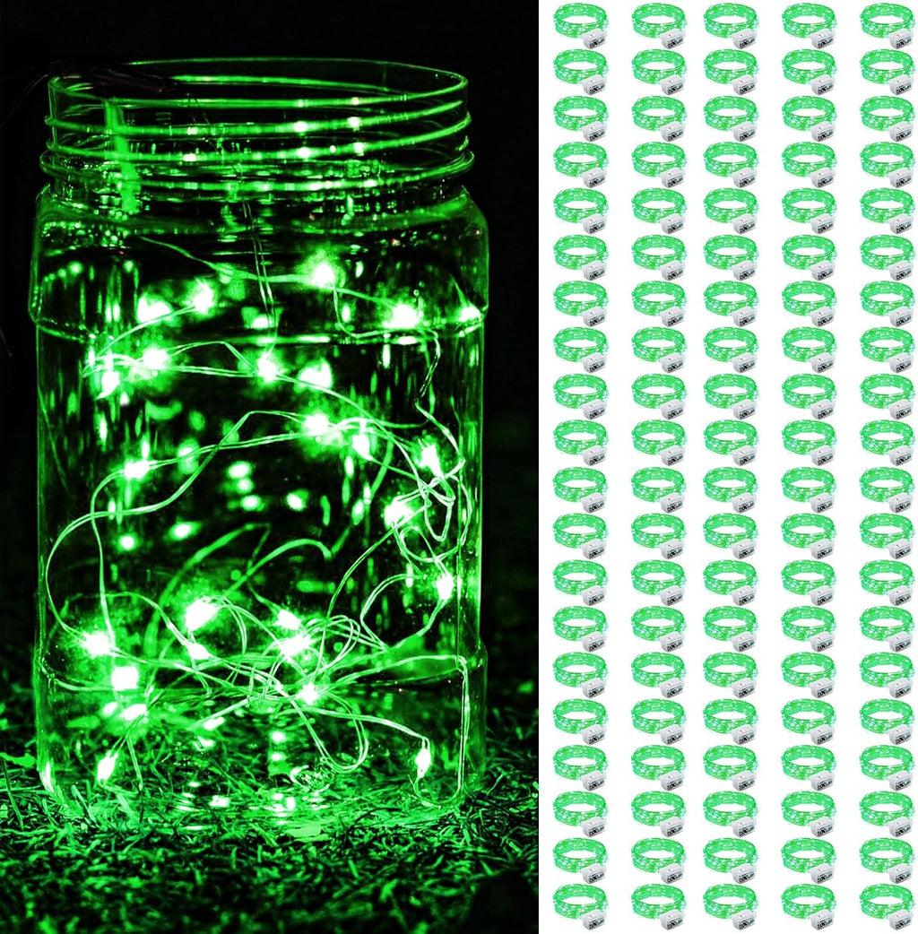 ZGWJ 24 Pack Multicolor Fairy Lights, Mini String Lights | Battery Operated 7 FT 20 LED Waterproof 3 Modes for DIY, Parties, Wedding, Halloween, Christmas Decoration