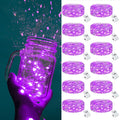 ZGWJ Fairy Lights Battery Operated, 50 Pack Twinkle String Lights 20 LED 7FT 3 Lighting Modes for Bedroom Decor, Easter, Halloween, Christmas, Party Indoor and Outdoor Decoration Colorful