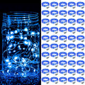 ZGWJ 24 Pack Multicolor Fairy Lights, Mini String Lights | Battery Operated 7 FT 20 LED Waterproof 3 Modes for DIY, Parties, Wedding, Halloween, Christmas Decoration